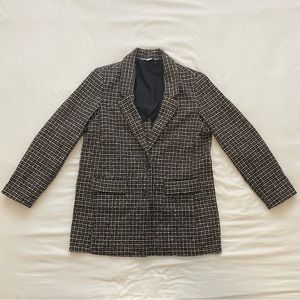 Oversized Plaid Blazer